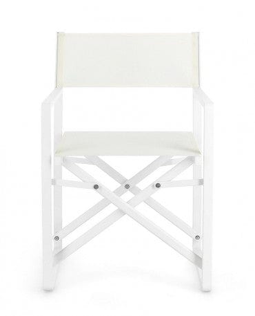 Bizzotto Sedia da giardino pieghevole Konnor CX23 Bianco