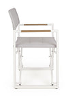 Bizzotto Sedia da giardino pieghevole Lagun Bianco