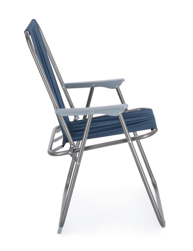 Bizzotto Sedia da giardino pieghevole Malibu Blu
