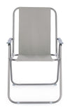 Bizzotto Sedia da giardino pieghevole Malibu Grigio