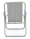 Bizzotto Sedia da giardino pieghevole Malibu Grigio