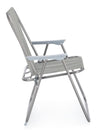 Bizzotto Sedia da giardino pieghevole Malibu Grigio
