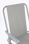 Bizzotto Sedia da giardino pieghevole Malibu Grigio