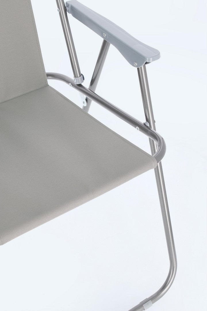 Bizzotto Sedia da giardino pieghevole Malibu Grigio