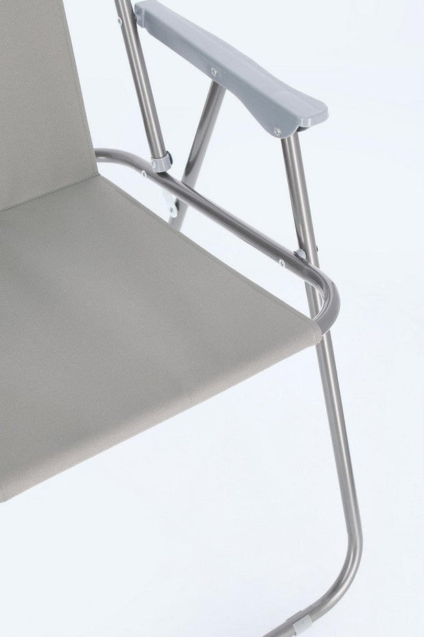 Bizzotto Sedia da giardino pieghevole Malibu Grigio