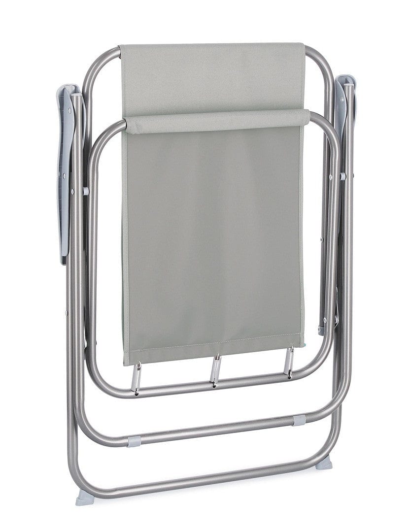 Bizzotto Sedia da giardino pieghevole Malibu Grigio