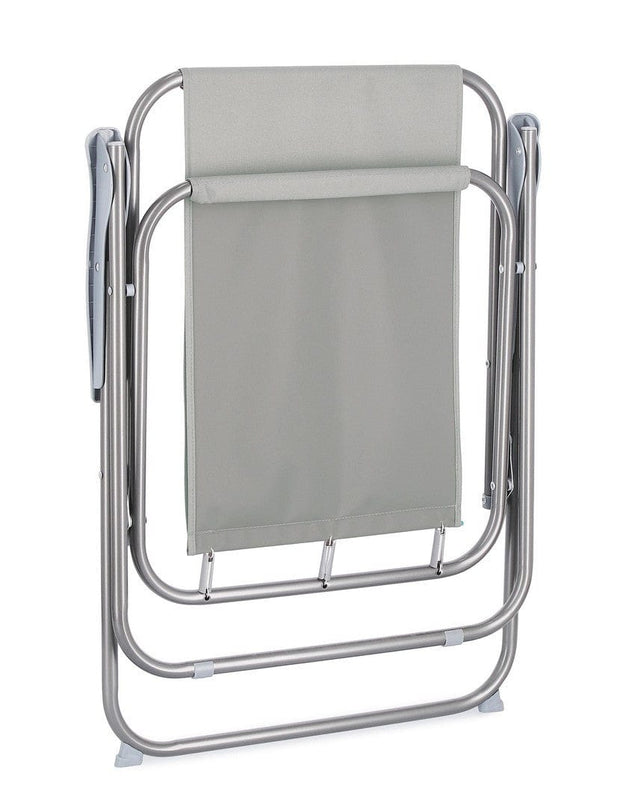 Bizzotto Sedia da giardino pieghevole Malibu Grigio