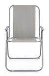 Bizzotto Sedia da giardino pieghevole Malibu Grigio