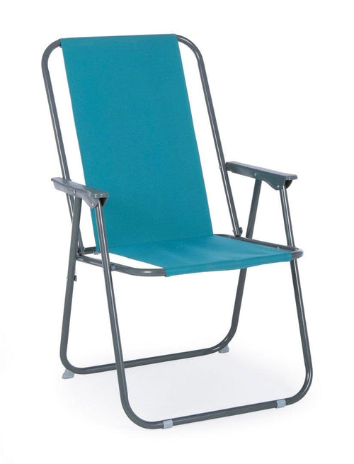 Bizzotto Sedia da giardino pieghevole Malibu Turchese