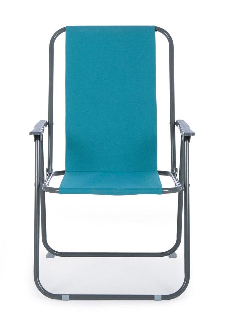 Bizzotto Sedia da giardino pieghevole Malibu Turchese