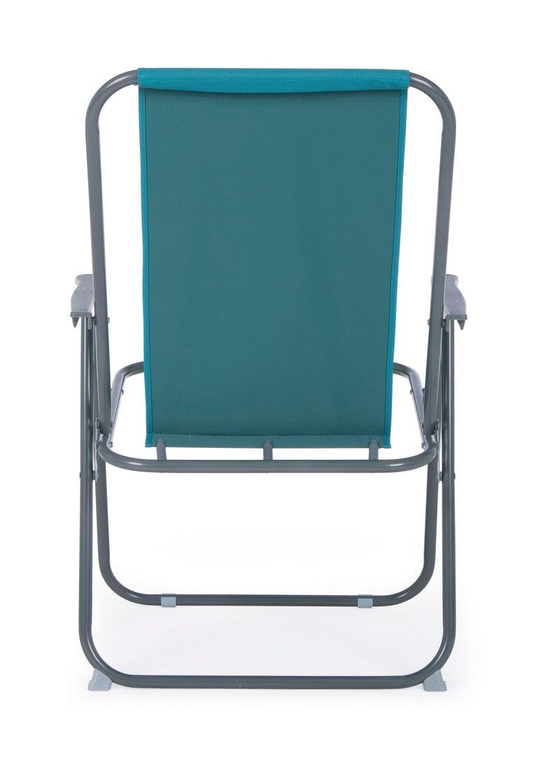 Bizzotto Sedia da giardino pieghevole Malibu Turchese
