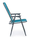 Bizzotto Sedia da giardino pieghevole Malibu Turchese