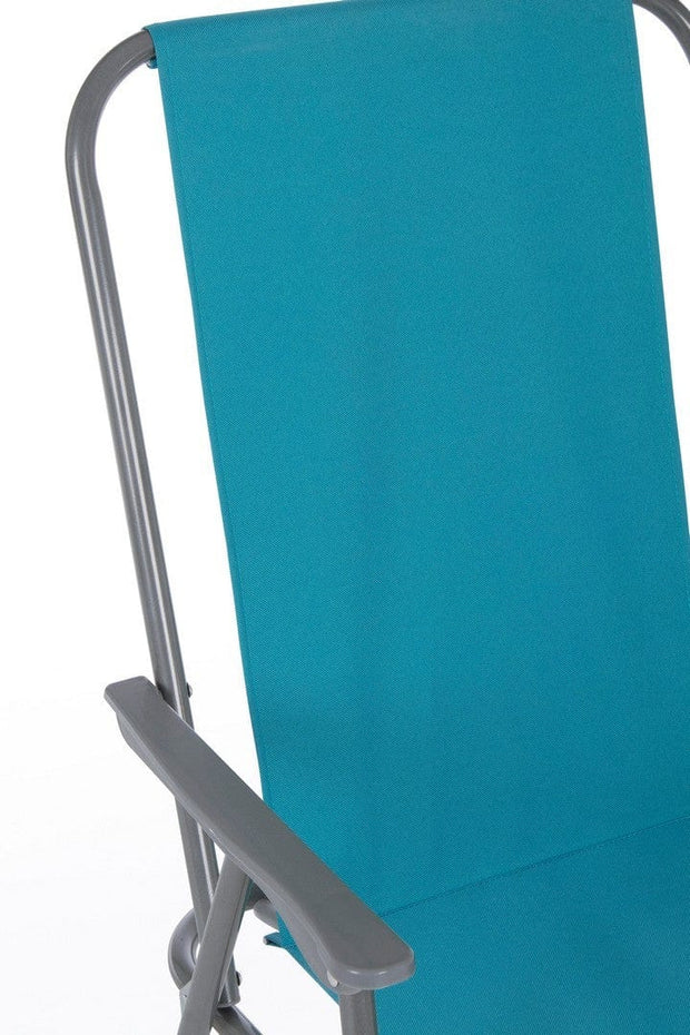 Bizzotto Sedia da giardino pieghevole Malibu Turchese