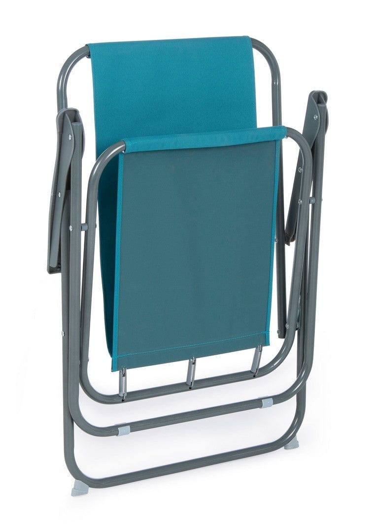 Bizzotto Sedia da giardino pieghevole Malibu Turchese