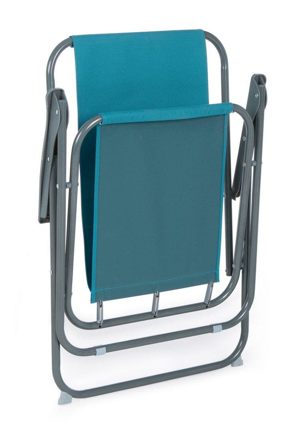 Bizzotto Sedia da giardino pieghevole Malibu Turchese