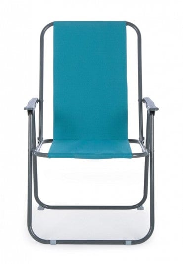 Bizzotto Sedia da giardino pieghevole Malibu Turchese