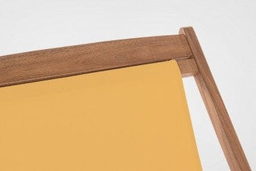 Bizzotto Sedia da giardino pieghevole Noemi Giallo
