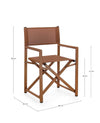 Bizzotto Sedia da giardino pieghevole Taylor Pecan Marrone