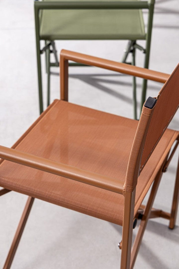 Bizzotto Sedia da giardino pieghevole Taylor Pecan Marrone