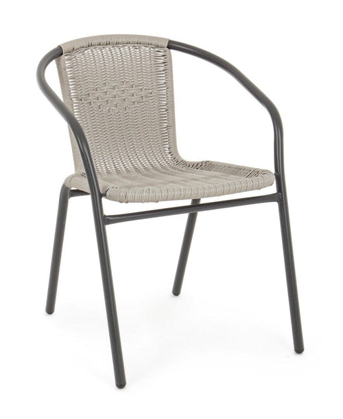 Bizzotto Sedia da giardino Ripley W-Arm Cappuccino