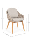 Bizzotto Sedia da giardino Tamires Beige