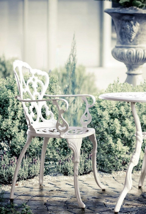 Bizzotto Sedia da giardino Victoria Bianco