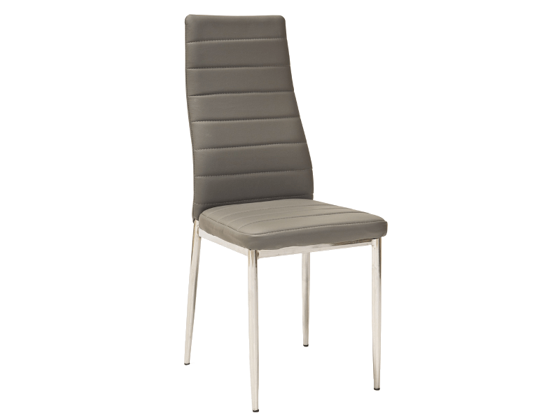 Sedia da pranzo in ecopelle H-261 Grigio