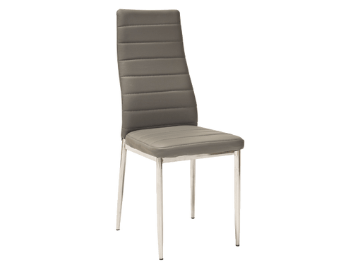 Sedia da pranzo in ecopelle H-261 Grigio