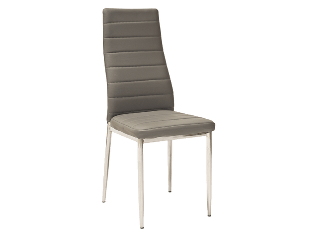 Sedia da pranzo in ecopelle H-261 Grigio