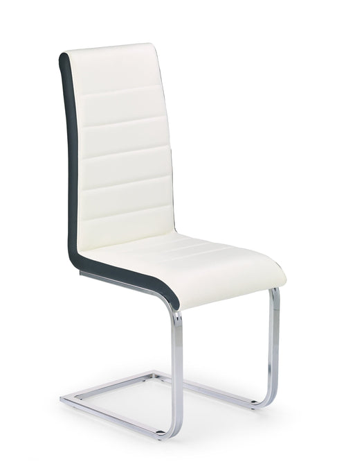 Sedia da pranzo in ecopelle K132 Bianco