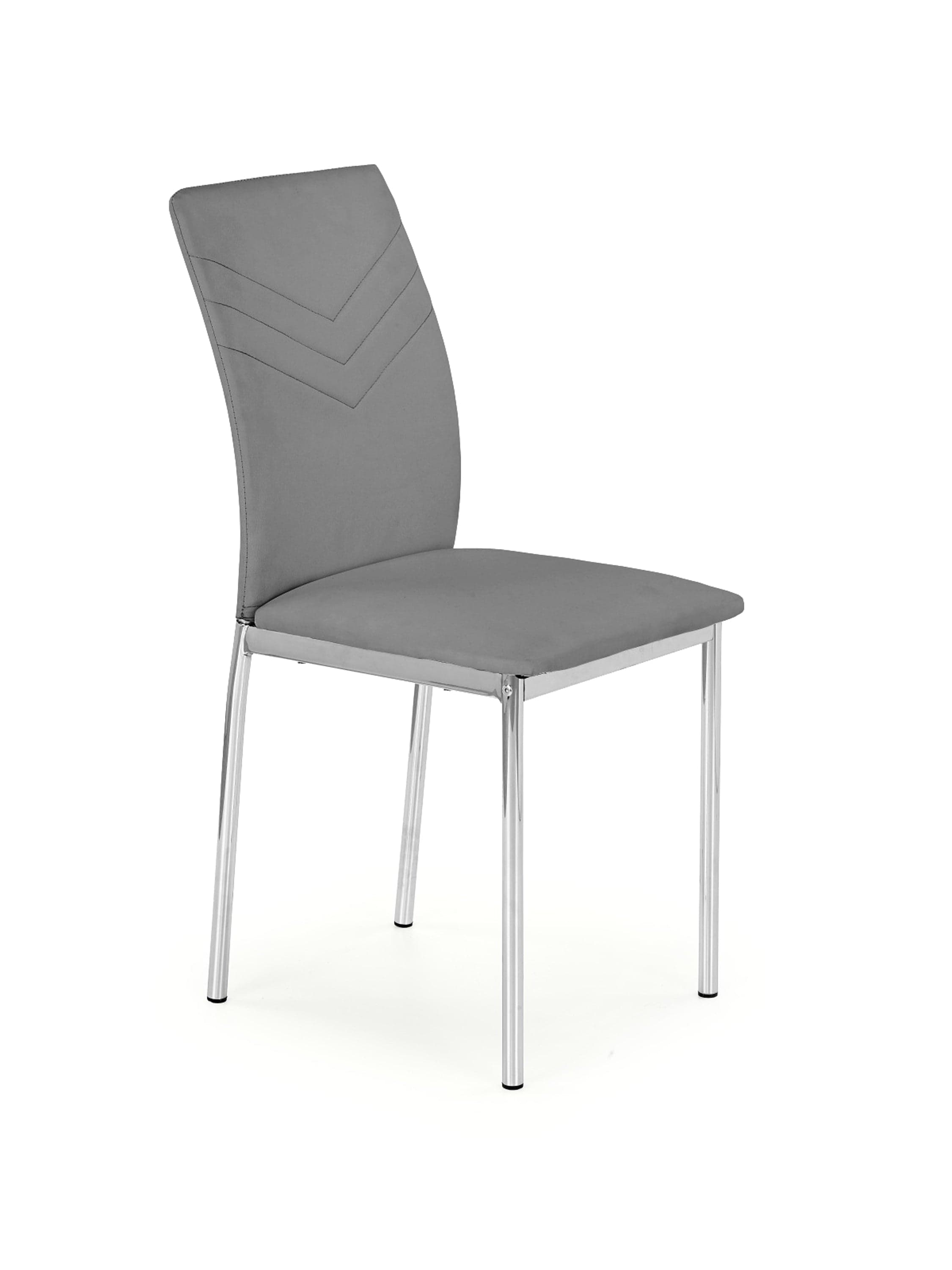 Sedia da pranzo in ecopelle K137 Grigio (1)
