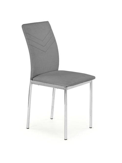 Sedia da pranzo in ecopelle K137 Grigio (1)