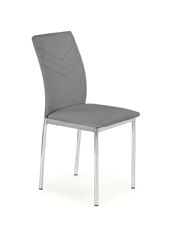 Sedia da pranzo in ecopelle K137 Grigio (1)
