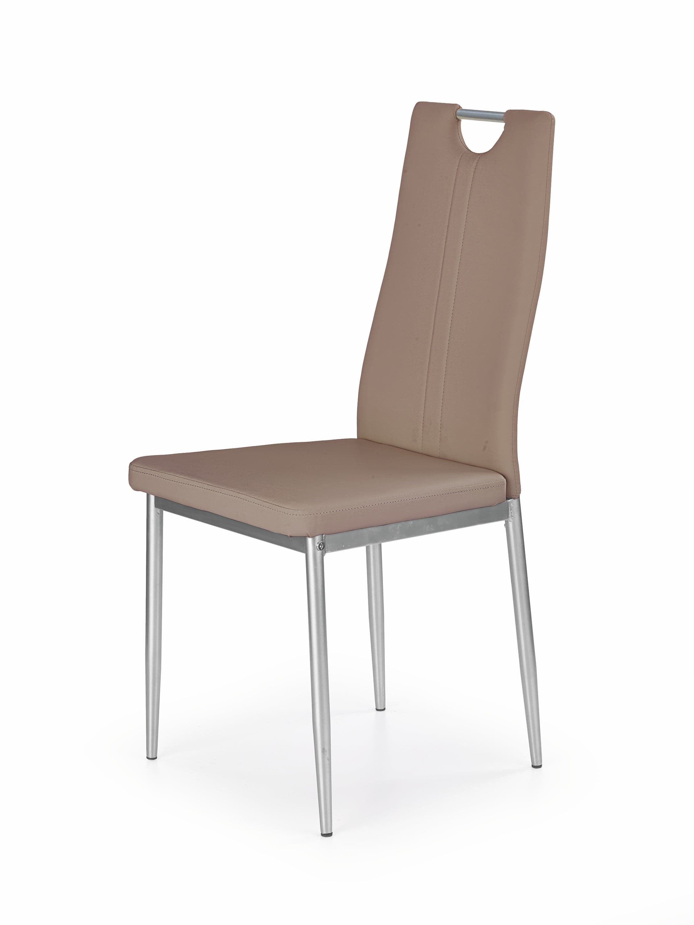 Sedia da pranzo in ecopelle K202 Cappuccino