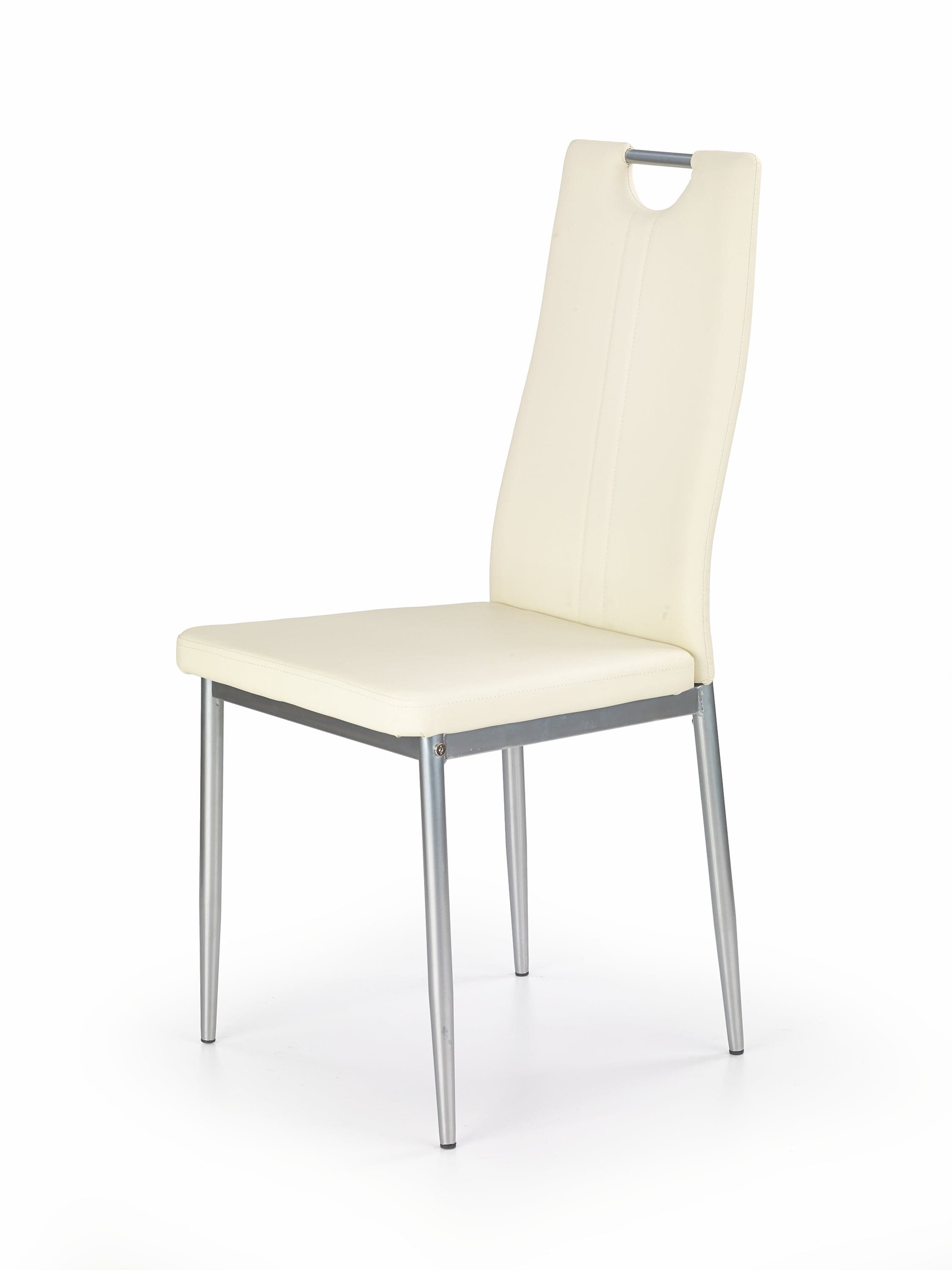 Sedia da pranzo in ecopelle K202 Crema