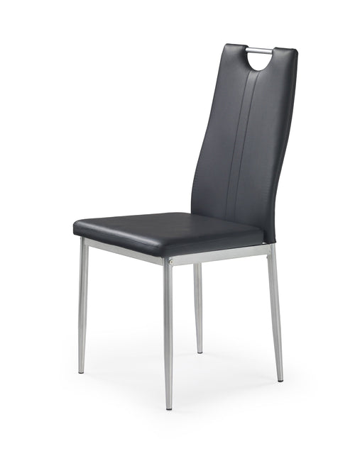 Sedia da pranzo in ecopelle K202 Nero
