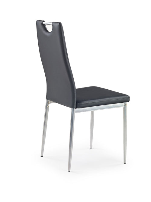 Sedia da pranzo in ecopelle K202 Nero (1)
