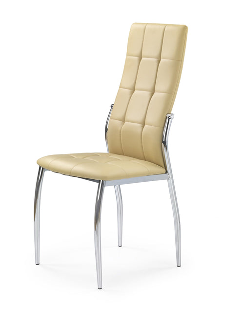 Sedia da pranzo in ecopelle K209 Beige