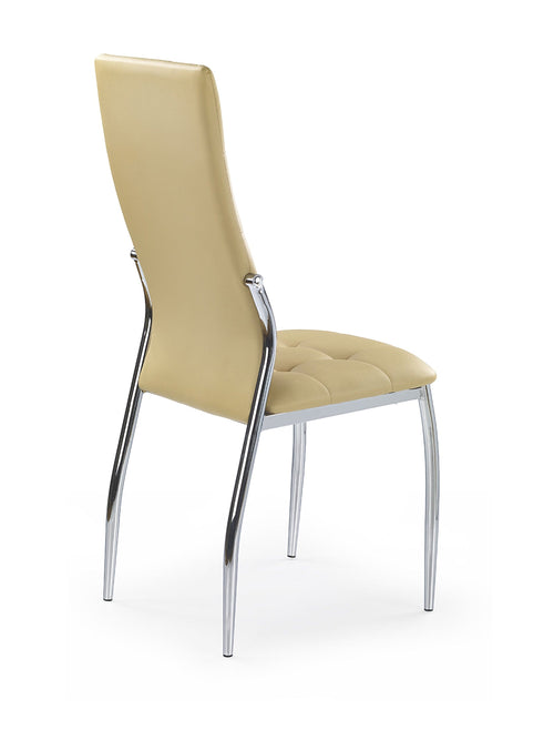 Sedia da pranzo in ecopelle K209 Beige (1)