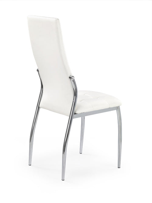 Sedia da pranzo in ecopelle K209 Bianco (1)
