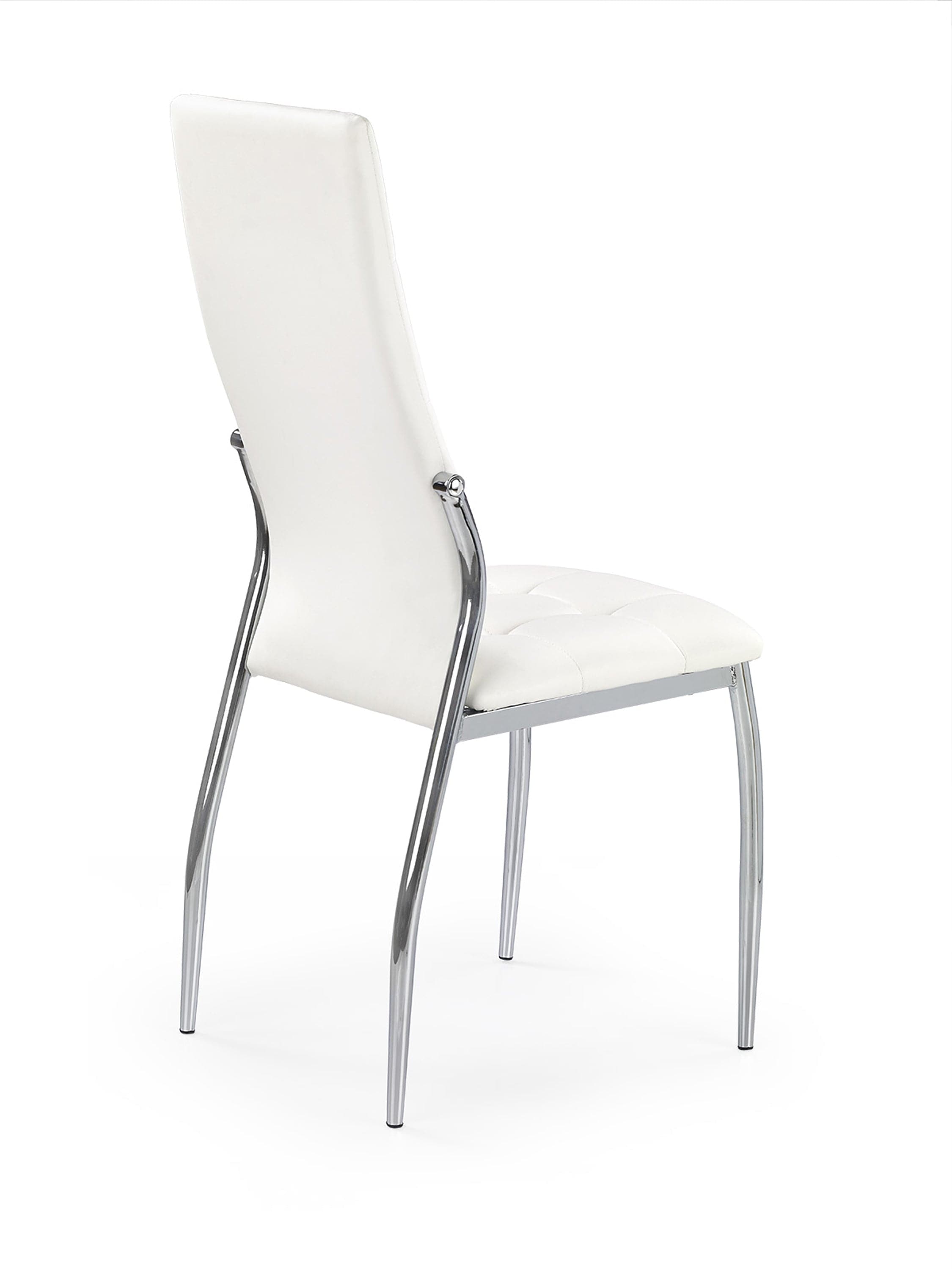 Sedia da pranzo in ecopelle K209 Bianco (2)