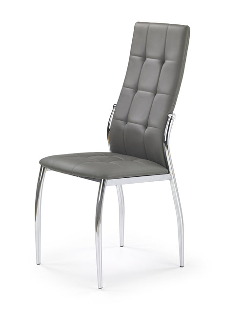 Sedia da pranzo in ecopelle K209 Grigio