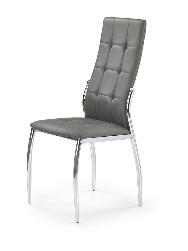 Sedia da pranzo in ecopelle K209 Grigio