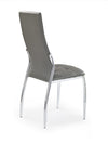 Sedia da pranzo in ecopelle K209 Grigio (1)