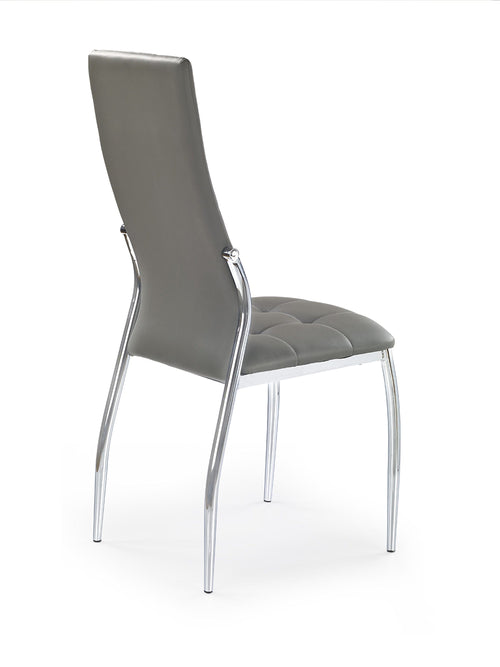 Sedia da pranzo in ecopelle K209 Grigio (1)