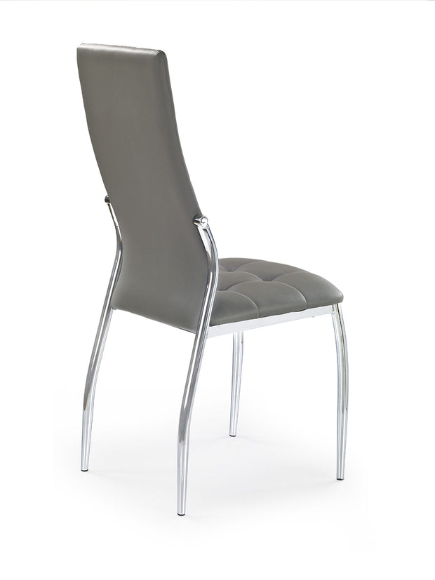 Sedia da pranzo in ecopelle K209 Grigio (1)
