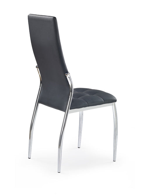 Sedia da pranzo in ecopelle K209 Nero (1)