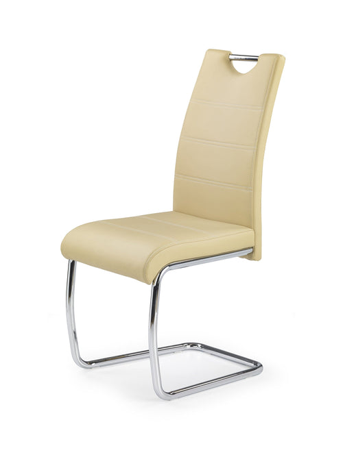Sedia da pranzo in ecopelle K211 Beige