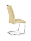 Sedia da pranzo in ecopelle K211 Beige (1)