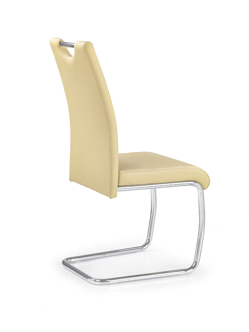 Sedia da pranzo in ecopelle K211 Beige (1)